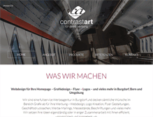 Tablet Screenshot of contrastart.ch